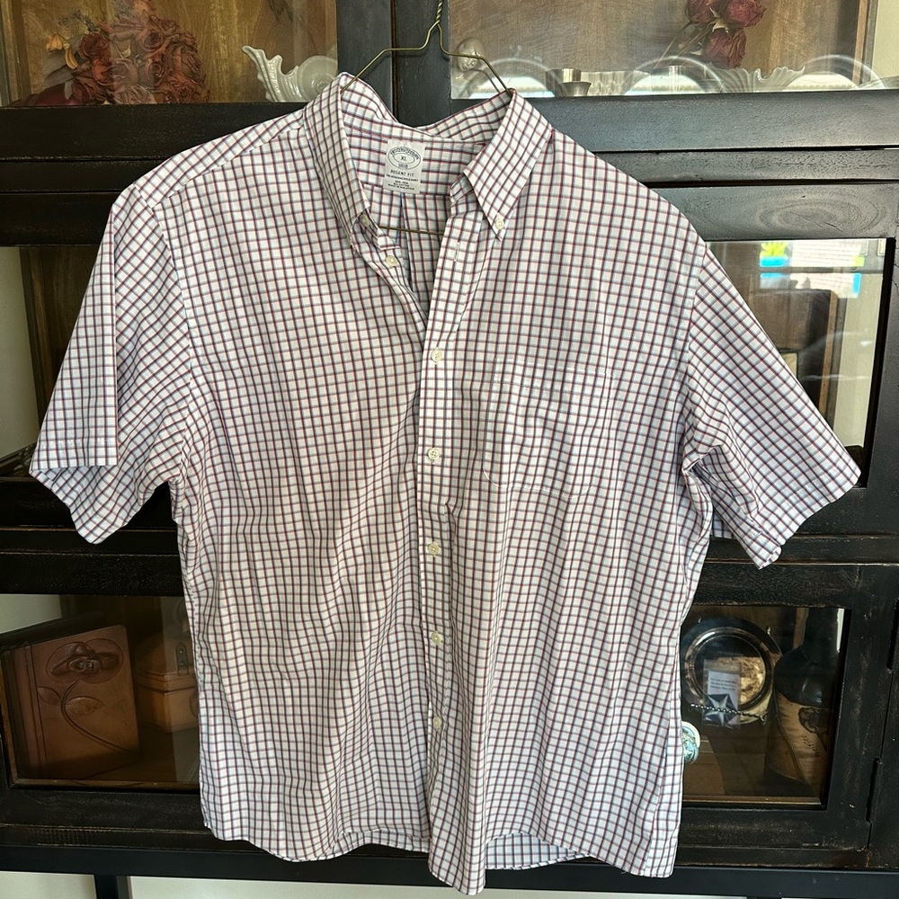 Brooks Brothers Checkered Button Down Men’s Shirt